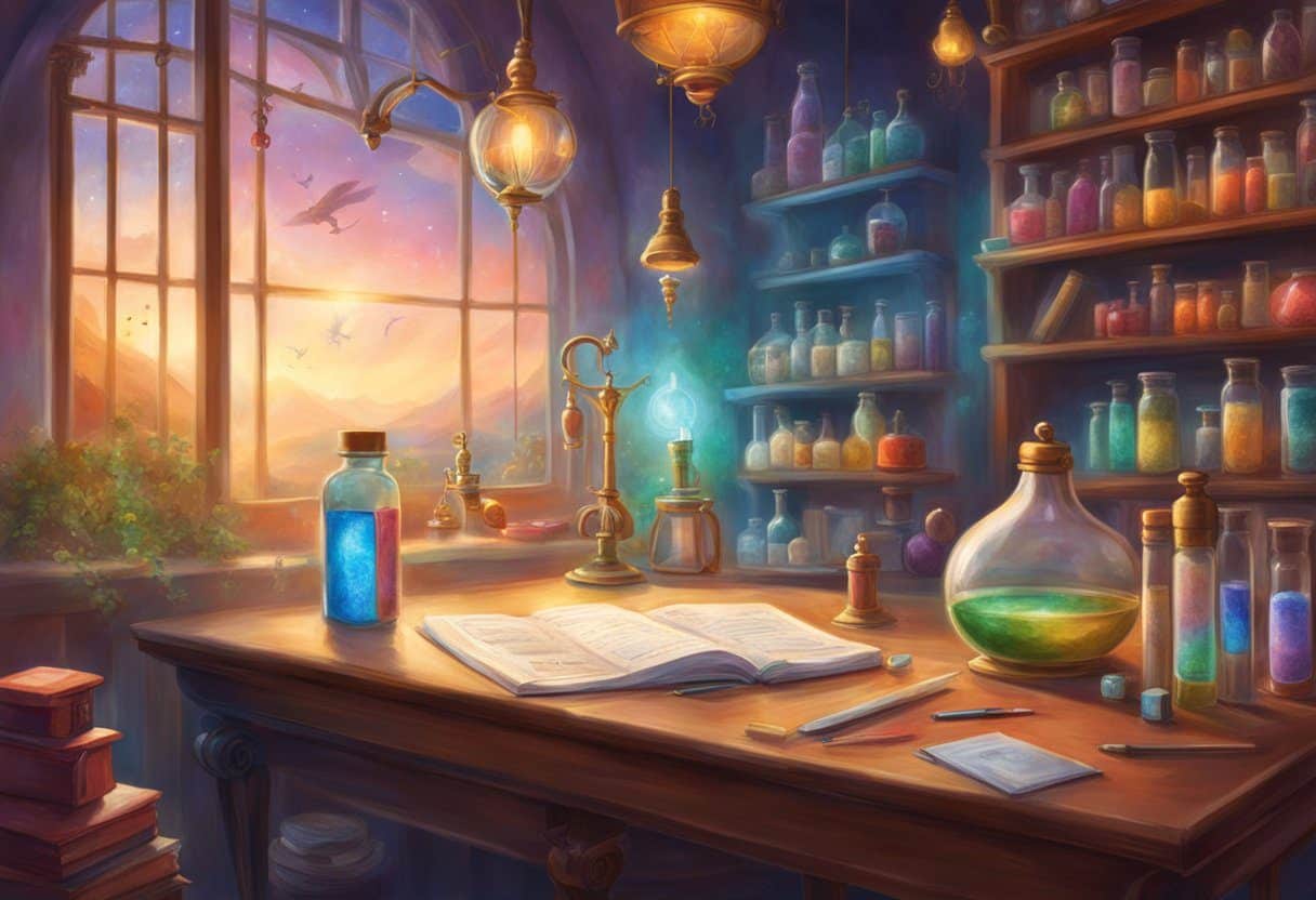 A table with various test kits and a sign displaying "Frequently Asked Questions Screening Tests for Common Diseases" in a medical clinic