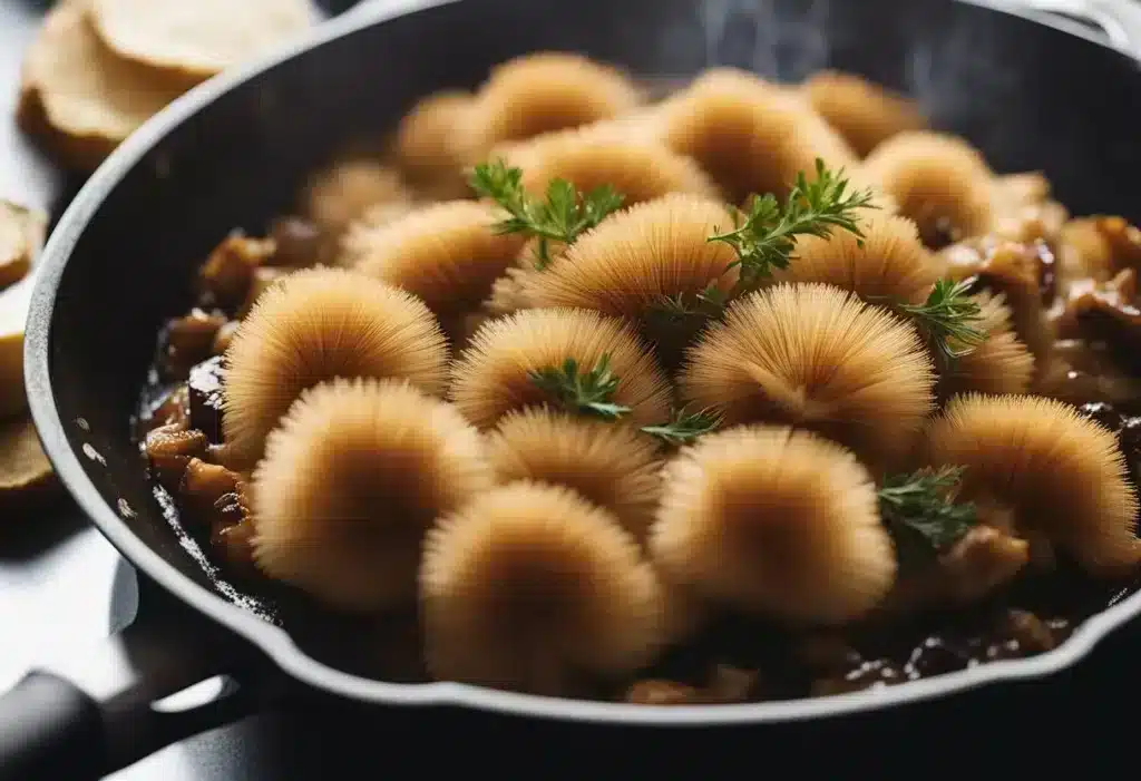 cooking lion's mane