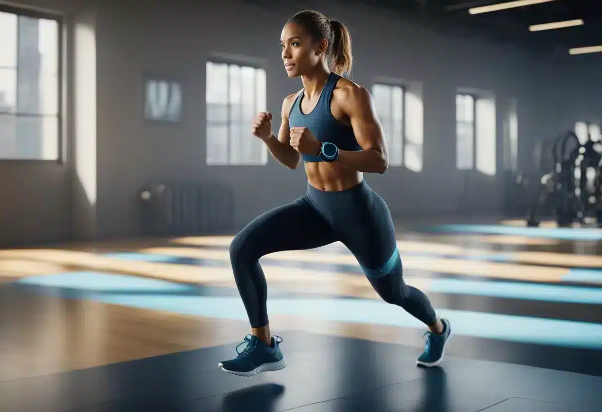 A person doing high-intensity interval training while following a specific diet plan to create metabolic confusion