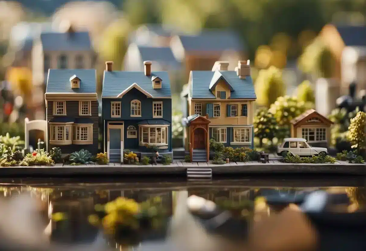 A diverse community with varying income levels, access to healthcare, education, and living conditions