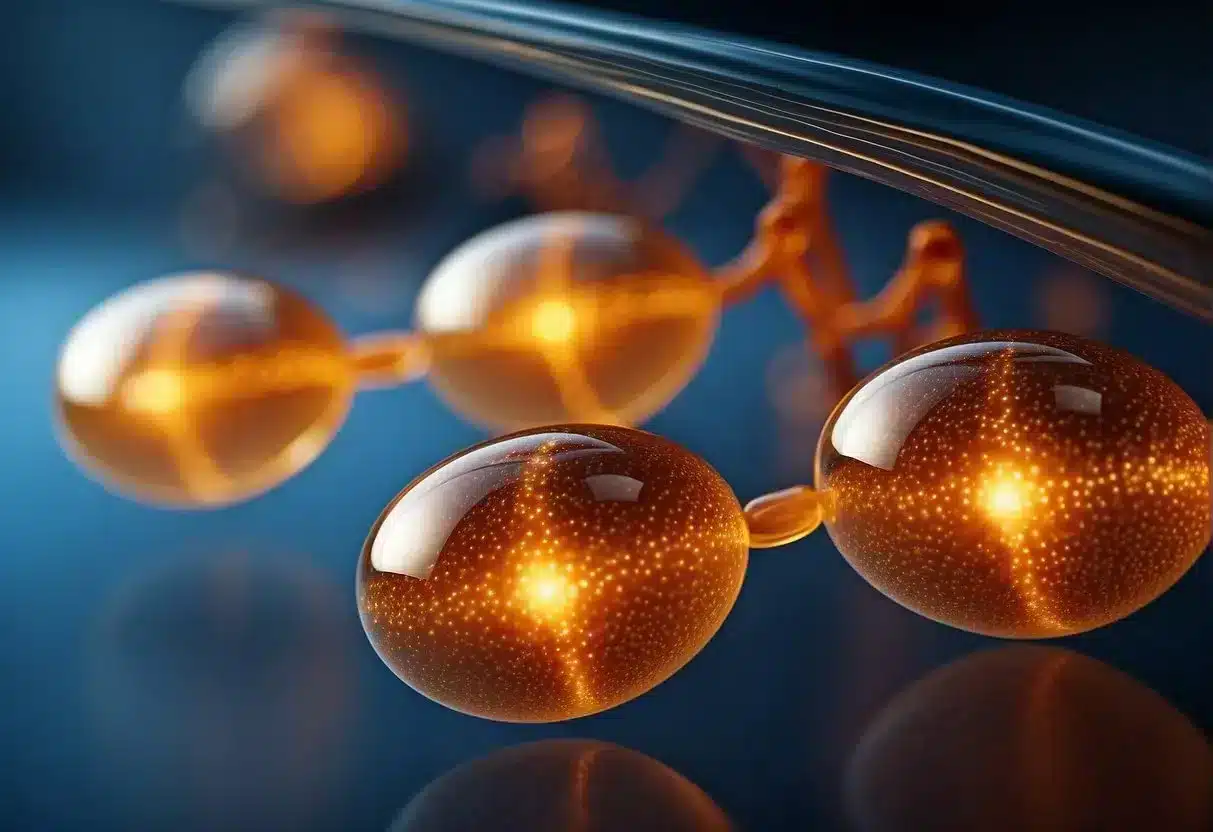 Zeaxanthin molecules interact with light in the eye, protecting against harmful blue light and reducing the risk of age-related macular degeneration