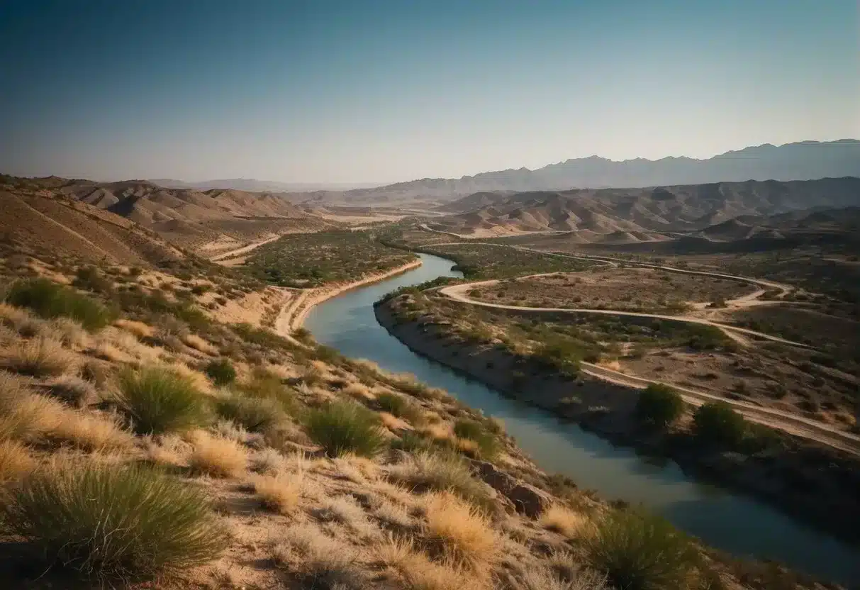 Rolling hills, lush forests, and clean rivers contrast with polluted cities and barren deserts. The landscape reflects the impact of geography on health
