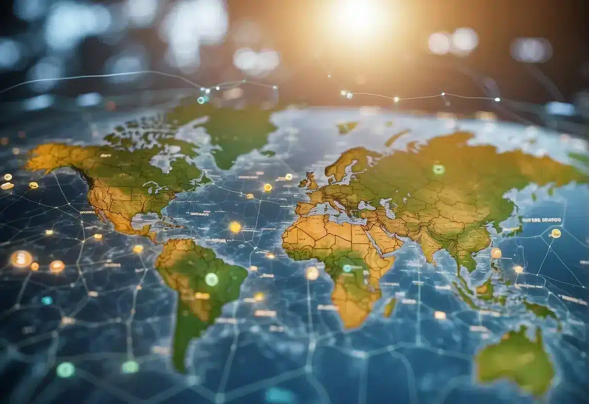 A map with health data overlay, showing regional disparities