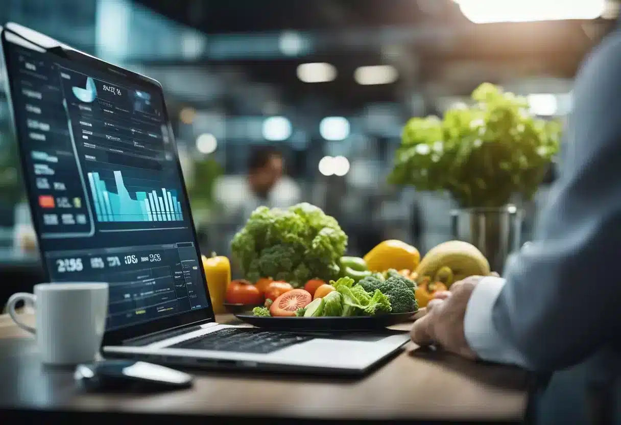 AI analyzes data on personalized diets for public health. AI technology impacts nutrition choices