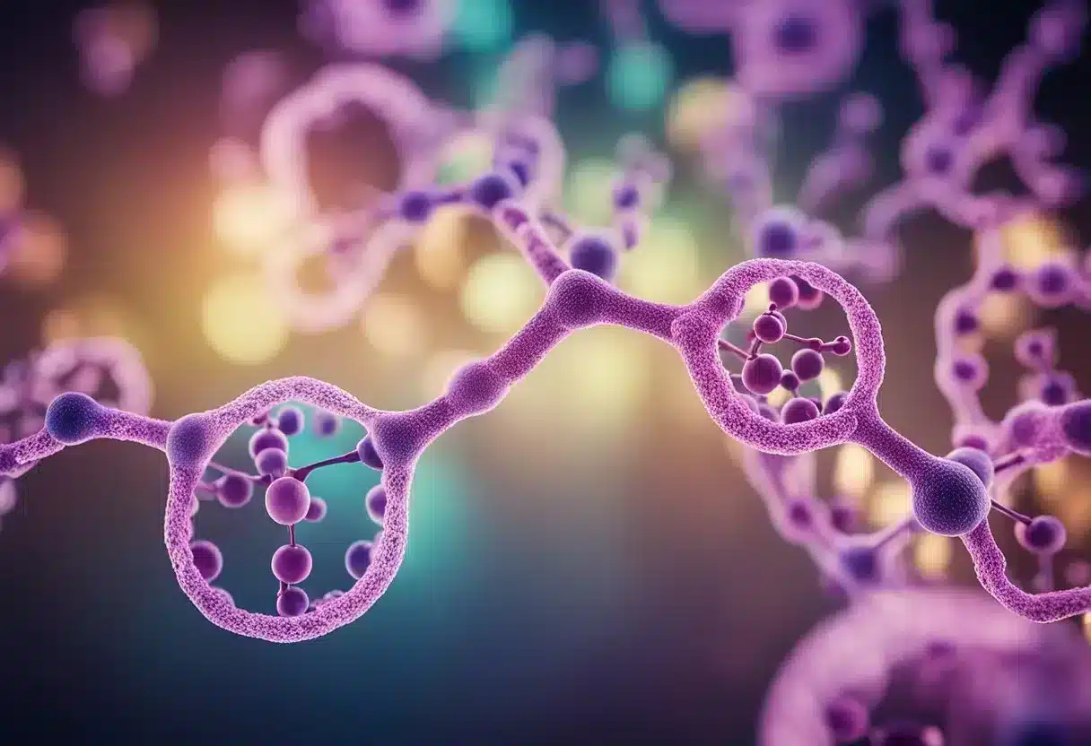 Methylation process shown through chemical reactions and cellular changes, illustrating its impact on human health and aging
