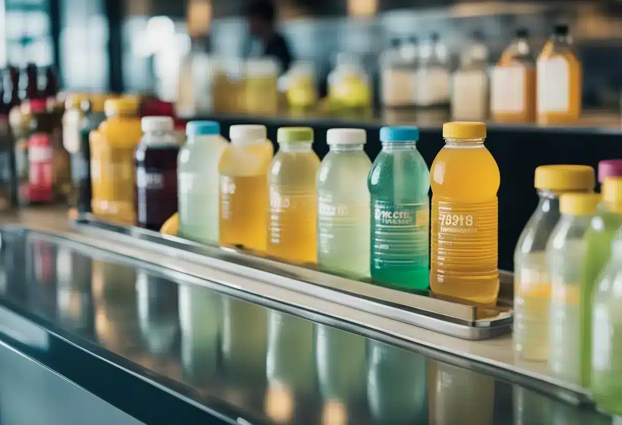 A table displays various electrolyte drinks for fever and different health conditions