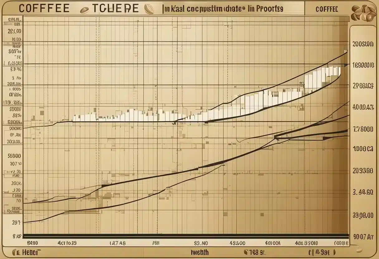 A graph displaying intake levels and frequency measures of coffee consumption in relation to prostate health