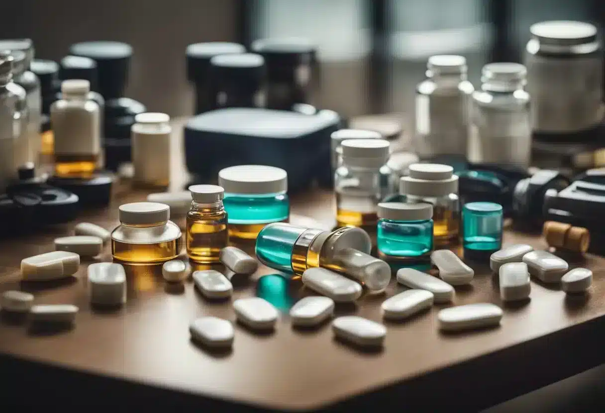 A table displaying various cardiovascular medications and medical devices