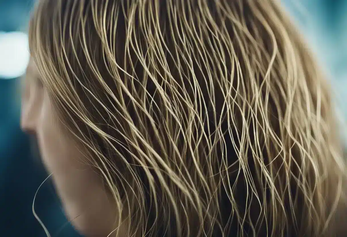 Hair follicles nourished by blood vessels and natural oils, overcoming obstacles for healthy growth