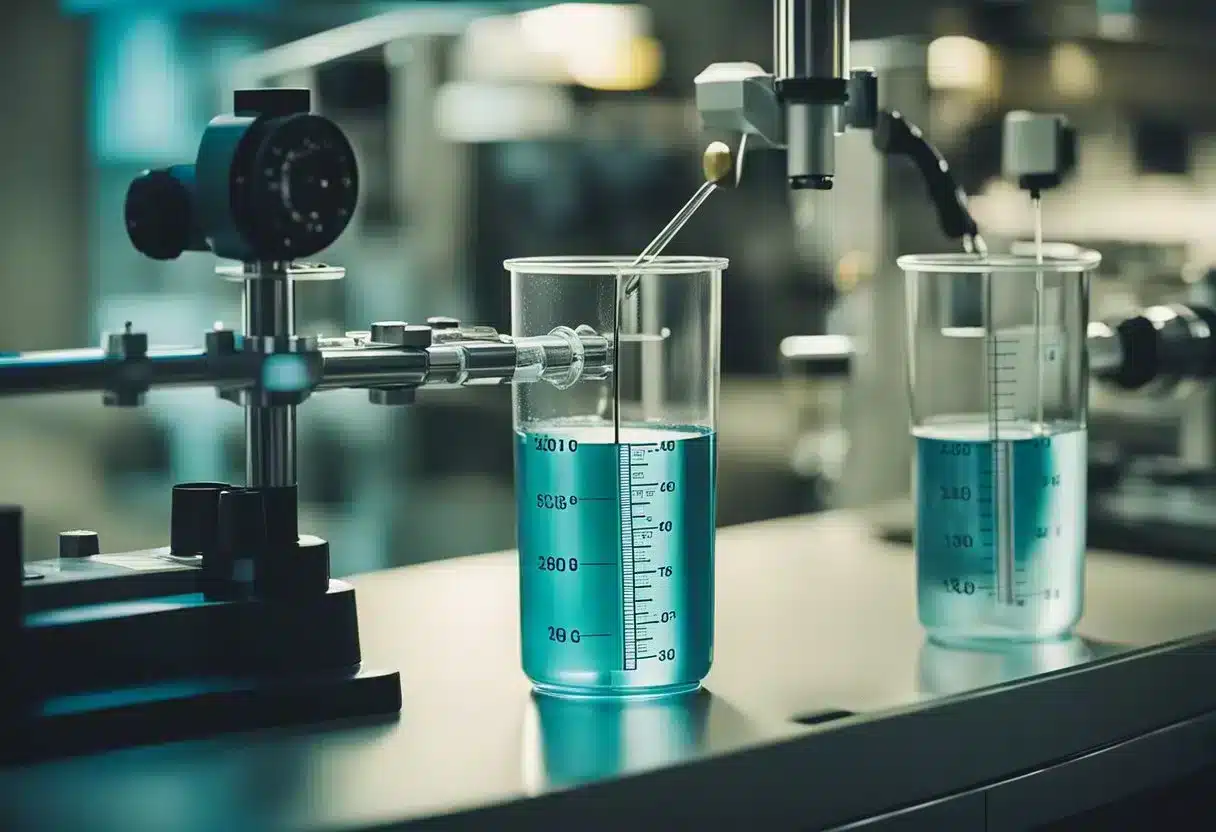 Lab equipment measures water levels during fasting study