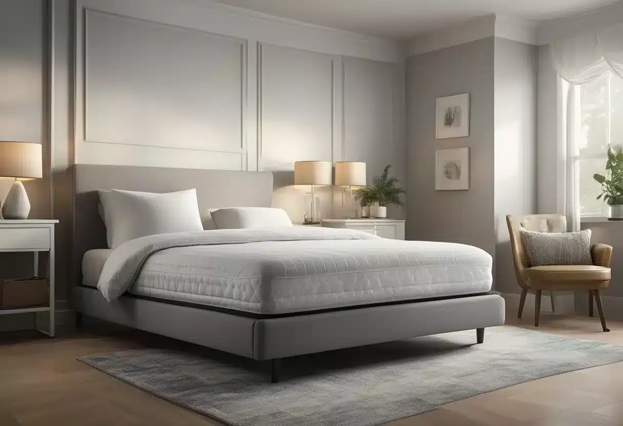 A bed bug treatment technician using steam and vacuum to eliminate bed bugs from a mattress and surrounding area