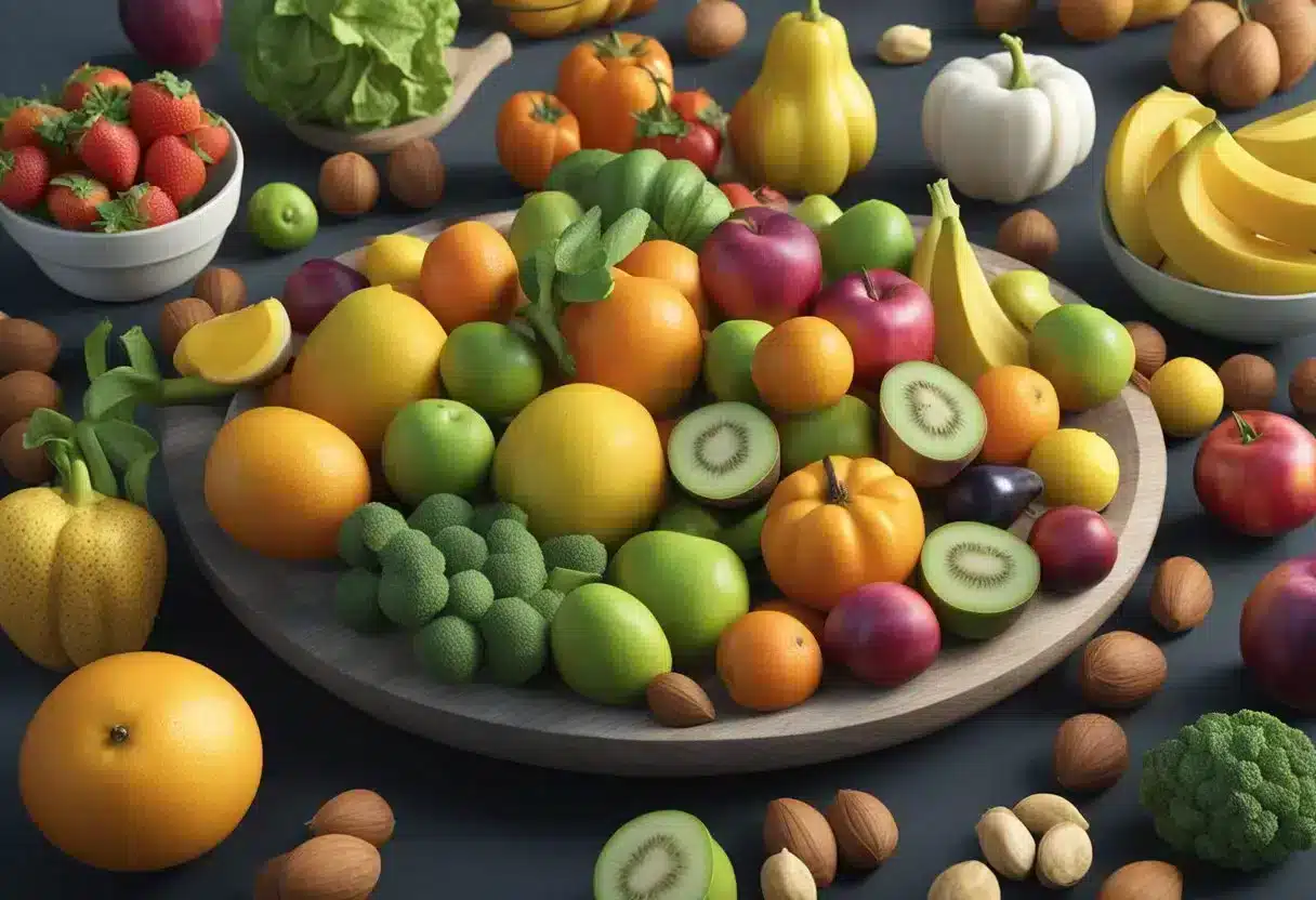 Fruits, vegetables, and nuts with high potassium content. Use caution with kidney disease or certain medications