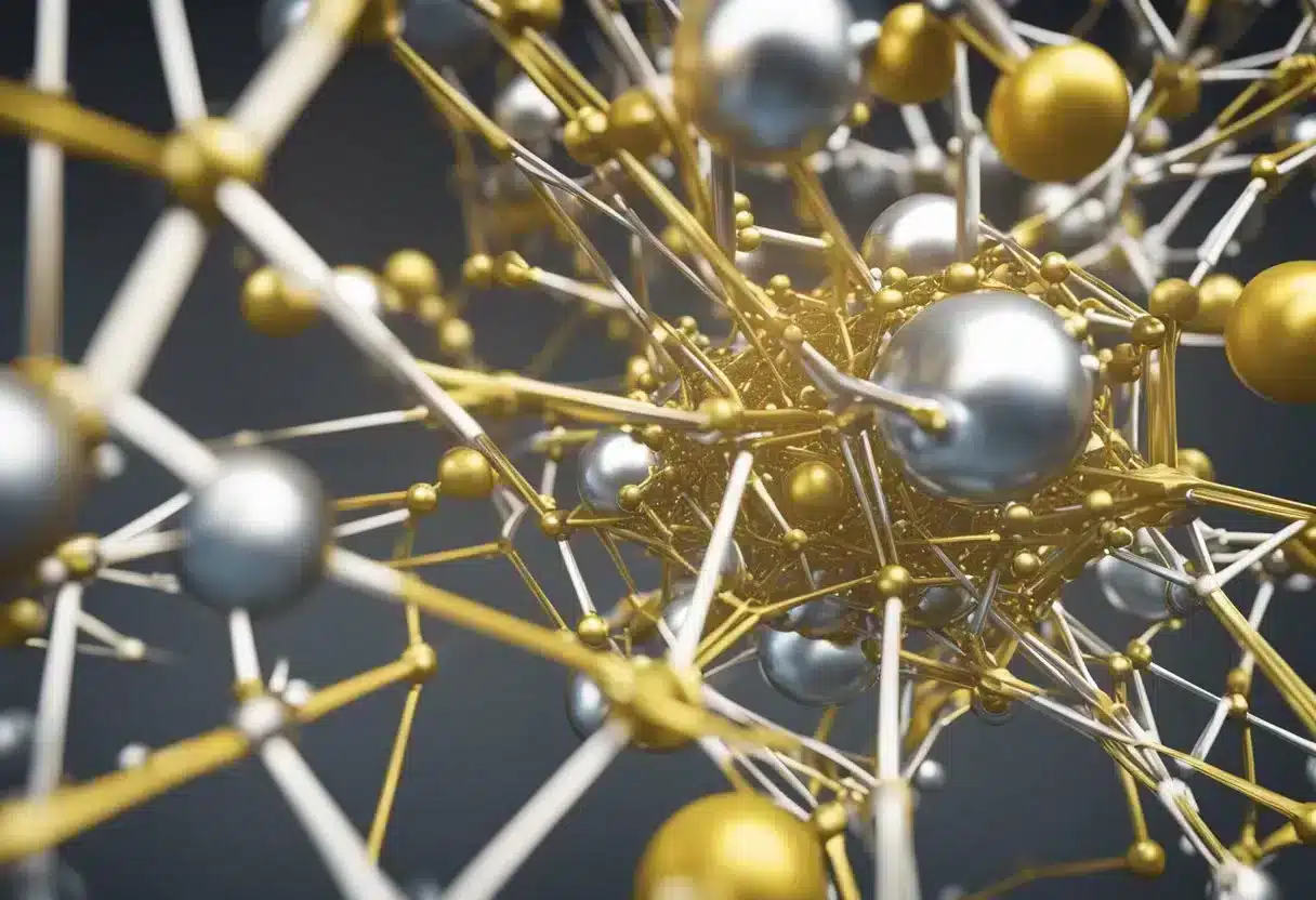 Amino acids interact in a complex network, serving as building blocks for proteins and contributing to various metabolic pathways