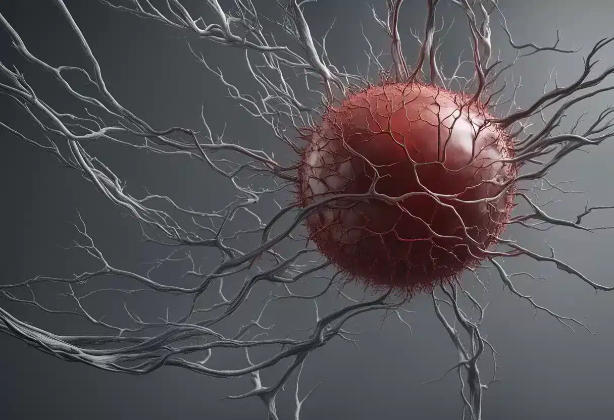 A relaxed blood vessel expands, allowing increased blood flow