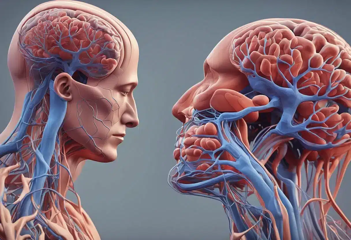 The effects of Viagra on the body: dilated blood vessels, increased blood flow, and potential side effects like headaches and flushing