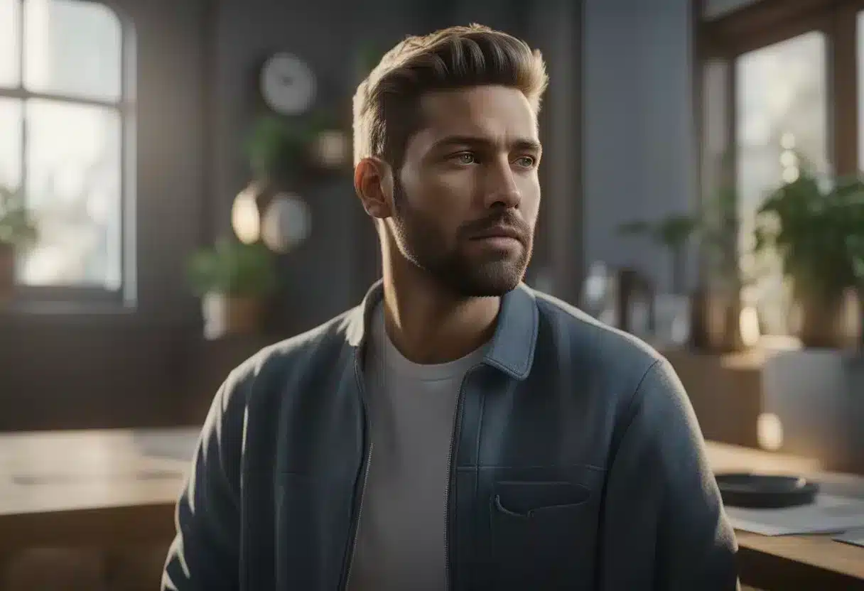 A person coughs frequently, with a dry sound